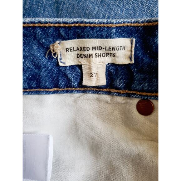 Madewell Relaxed Mid-Length Denim Shorts Size 27 - Picture 4 of 5